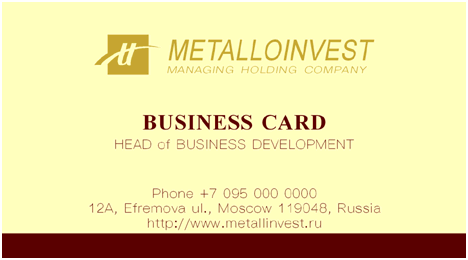визитка: Metalloinvest #em2zfw*