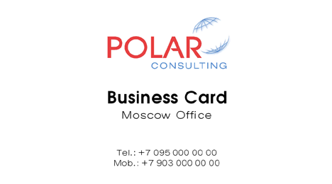 визитка: Polar Consulting #e3z